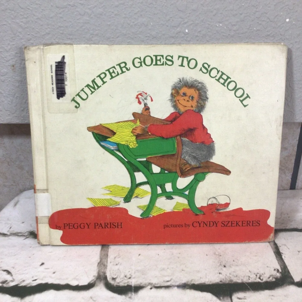 Peggy Parish / Jumper Goes to School 1969 1st Edition Childrens book